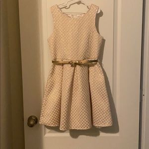 Children’s Place (Rose Gold Jacquard A-Line Dress)